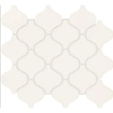 Daltile Color Wheel Retro 3" X 3" Arabesque Glossy Arctic White