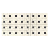 Daltile Keystones 12" X 24" Pattern 1" X 2" Biscuit/Black Dot