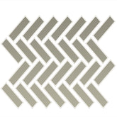 Daltile Color Wheel Mosaic 1" X 3" Herringbone Matte Matte Architectural Gray