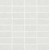 Daltile Fabric Art 1" X 3" Mosaic Straight Joint Modern Textile White