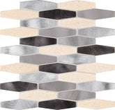 Daltile Fanfare Infinite Mirage 1" X 4" Stretched Hexagon Timeless Illusion