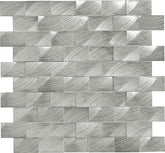 Daltile Anthology 1" X 2" 3D Brick Joint Steel