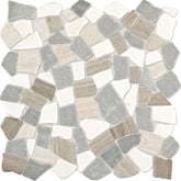 Daltile Raine Irregular Shape Cumulus Grey Bld