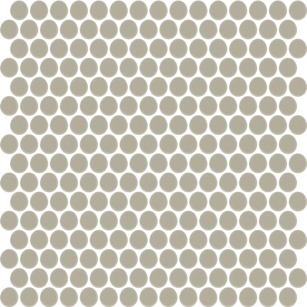 Daltile Color Wheel Mosaic 13'' X 11'' Penny Matte Matte Architectural Gray