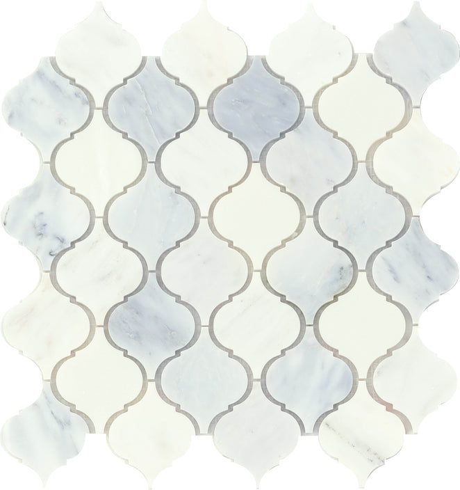 Emser Winter Frost 12"x12" Lantern Mosaic 2.4"X2.91" Winter frost