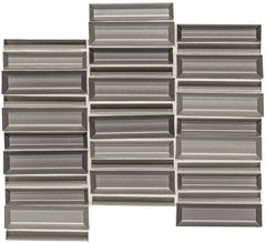Daltile Cascading Waters 1" X 4" Mosaic Rain Water