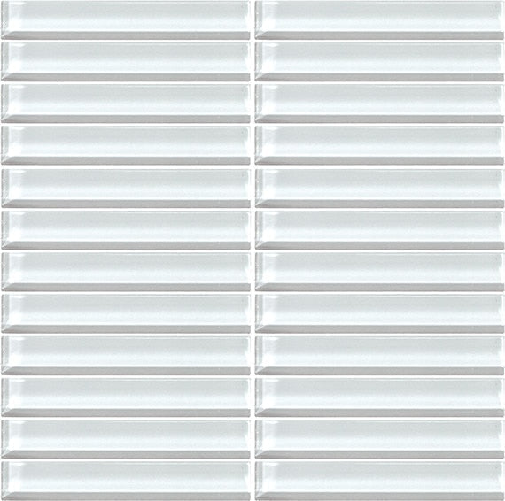 Daltile Color Wave 1" X 1" Mosaic Feather White
