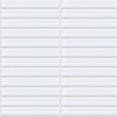 Daltile Color Wave 1" X 6" Mosaic Ice White
