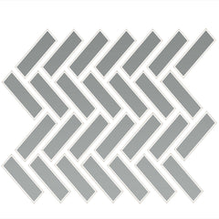 Daltile Color Wheel Mosaic 1" X 3" Herringbone Matte Matte Desert Gray