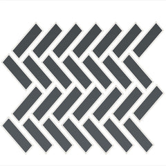 Daltile Color Wheel Mosaic 1" X 3" Herringbone Matte Matte Chalkboard