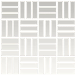 Daltile Color Wheel Mosaic 1" X 3" Lattice Weave Glossy Arctic White