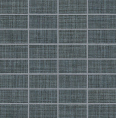 Daltile Fabric Art 1" X 3" Mosaic Straight Joint Modern Textile Midnight Blue