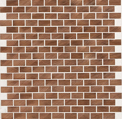 Daltile Anthology 12" X 12" Brick Joint Copper