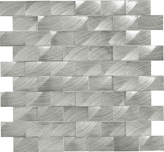 Daltile Anthology 1" X 2" 3D Brick Joint Steel