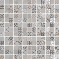 Daltile Uptown Glass 1" X 1" Straight Joint Metro Cream