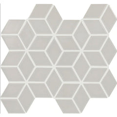 Daltile Color Wheel Retro 2" X 3" 3D Cube Glossy Desert Gray