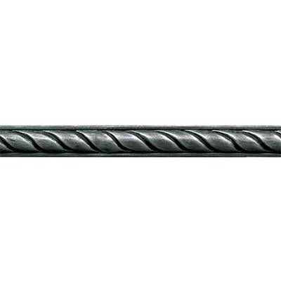 Daltile Anthology Armor 1" X 12" Deco Rope Forged Steel