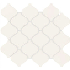 Daltile Color Wheel Retro 3" X 3" Arabesque Matte Matte Arctic White