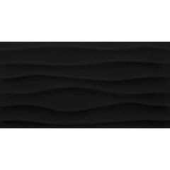 Daltile Multitude 12" X 24" Wave Domino Black