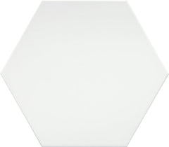 Emser Rhythm 19" X 22" Hexagon  White 