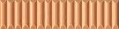 Emser Triveni 2" X 8" Glossy  Jet Canyon