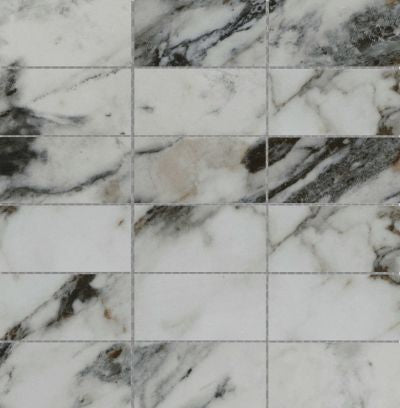 Emser Parkview 12" X 12" Stack Mosaic 2" X 6" Polished  Astral 