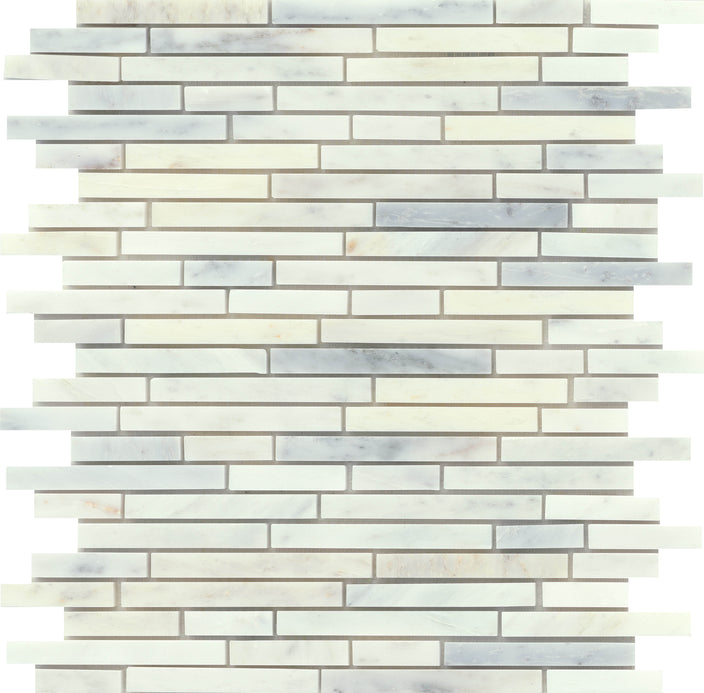 Emser Winter Frost 12"x13" Linear Mosaic Winter frost