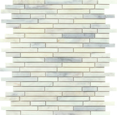 Emser Winter Frost 12"x13" Linear Mosaic Winter frost
