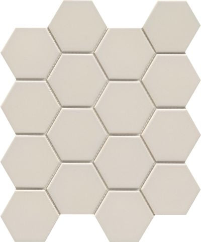 Emser Catch 10" X 12" Hexagon Mosaic 3" Glossy  Fawn 