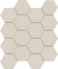 Emser Catch 10" X 12" Hexagon Mosaic 3" Glossy  Fawn 