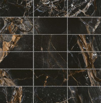 Emser Parkview 12" X 12" Stack Mosaic 2" X 6" Polished  Brown 