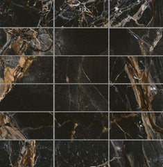 Emser Parkview 12" X 12" Stack Mosaic 2" X 6" Polished  Brown 
