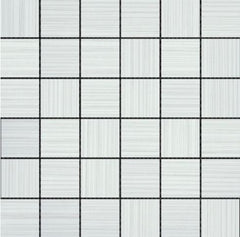 Emser Thread II 12" X 12" Mosaic 2" X 2"  White 