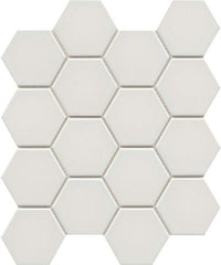 Emser Catch 10" X 12" Hexagon Mosaic 3" Glossy  Gray 