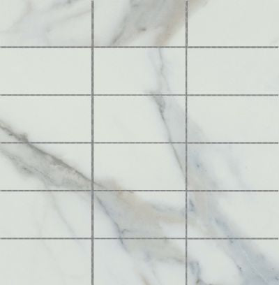 Emser Parkview 12" X 12" Stack Mosaic 2" X 6" Polished  White 
