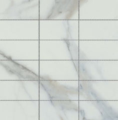 Emser Parkview 12" X 12" Stack Mosaic 2" X 6" Polished  White 
