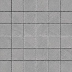 Emser Brook II 12" X 12" Mosaic 2" X 2" Silver 